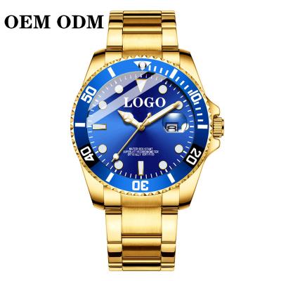 China OEM ODM lover's watch day/date stainless steel quartz date men's and women's top luxury clock couple watches for sale