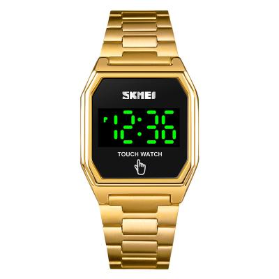 China Fashion\Classic\Business New Arrival Skmei 1679 Waterproof Touch Screen Led Watch Gold Men Digital Watches for sale