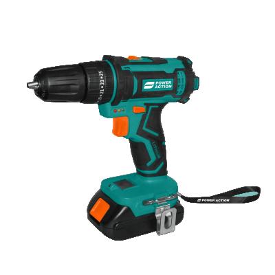 China Wood ; Steel ; Power Action 2-Speed ​​Concrete Cordless Lithium Ion Battery Hammer Drill 18V 21V CD2100T with 2 Batteries for sale