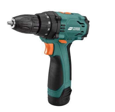 China Wood ; Steel ; Concrete Cordless Power Action 12V Lithium Ion 2-Speed ​​Drill CD120 Driver With Fast Charge for sale