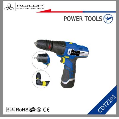 China 11+1 10.8v 12v Li-ion Battery Cordless Electric Rechargeable Drill Driver for sale