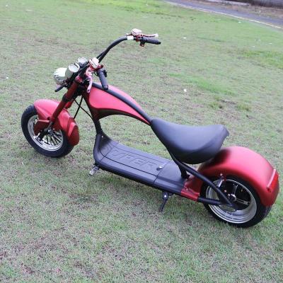 China 2022 New Citycoco Electric Chopper Bike With 60V 20Ah Lithium Battery Shock Absorp 18inch Electro Scooter 2000w 18inch Fat Double Wheel for sale