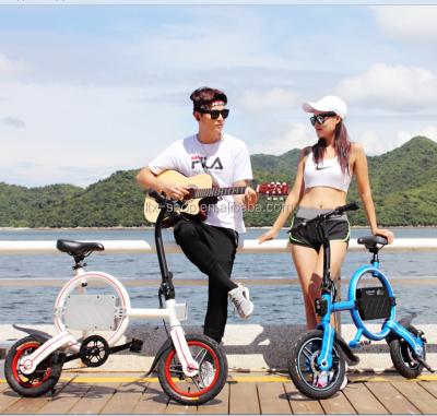 China Aluminum Smart APP Control Adults 250W Portable Brushless Electric Mini Folding Bike for sale