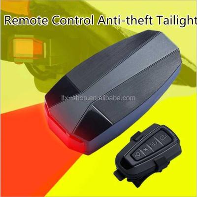 China 2022 Bell Alarm 2022 Intelligent Anti-theft Bicycle Rear Light Wireless Remote Control Remote Control Tail Light A6 for sale