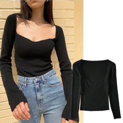 China New Fashion QUICK DRY Women's Sexy Basic Custom Made Women's Blouse and Logo Women Crop Tops for sale