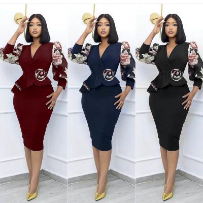 China 2022 New Size Dry Cleaning Bodycon Sheath Pencil Dress Stretchy Vintage Plus Size Casual Dress For Women for sale