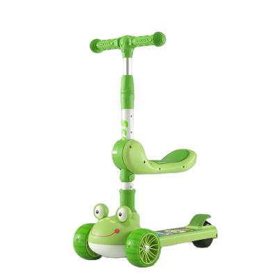 China 3 in 1 Scooter for Baby 1 - 8 Years Old Baby Kids Scooter 3 PU Wheel Pedal Child Factory Wholesale Multifunctional Children's Scooter for sale