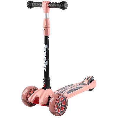 China New Model Adjustable Cheap Price Multifunctional High Quality Handlebar Kids Kick Scooters/Foot Scooters Kids Baby Mini Scooter With Led Light for sale