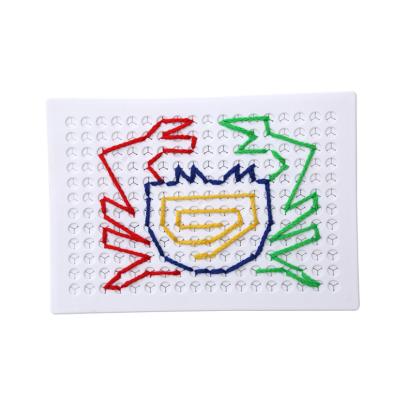 China 2020 Innovative Novelty/Non-toxic/Environmental/Portable String Handwriting DIY Drawing Board Plastic Puzzle Preschool Educational Toy for Kids for sale