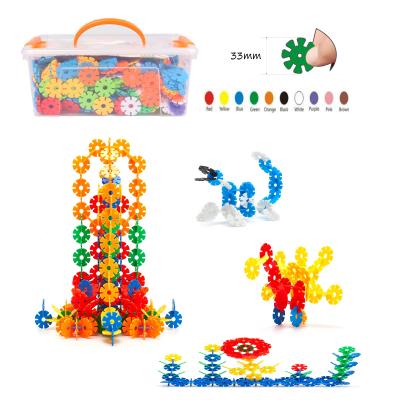 China High Flexibility PE Snowflakes DIY Plastic Building Block Toy Educational Toys Children for sale