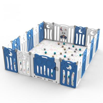 China Modern PE Baby Play Yard Safety Plastic Fence Kids Large Plastic Baby Playpen for sale