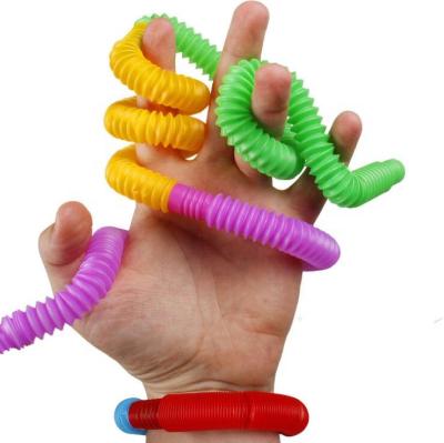 China Amazon Wholesale Hot Sale Plastic Busy Person Sound Tube Pipe Sensory Set Toy For Children for sale