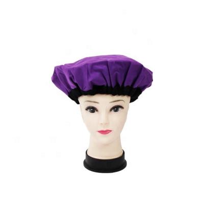 China Reusable Home Use Products Heat Cap Hair Steamer Flaxseed Gel Hair Thermal Cap Hood Hair Treatment Steamer Cap Heat Therapy Spa Hair Cap for sale