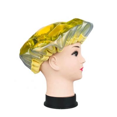 China Reusable Deep Heated Cordless Deep Hair Thermal Hat Conditions Click Heat Shower Cap Luxury Snap Pack for sale