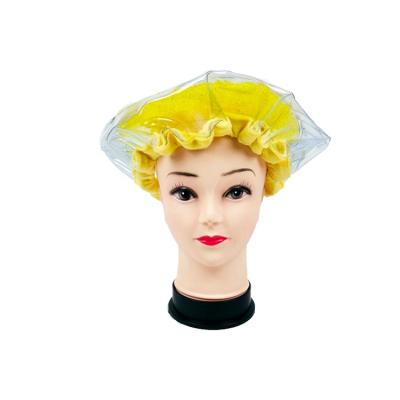 China Private Label Reusable Natural Hair Care Heat Cap For Black Hair Hair Care Products For Women Gel Pearl Cap For Salon for sale