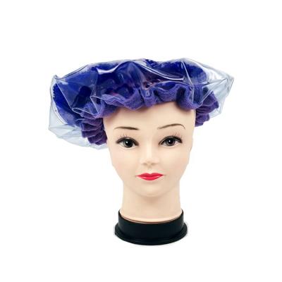 China New Design Reusable Deep Heat Treatment Cap For Hair Care Treatment Shower Cap Gel Pearl Luxury Hair Cap For Salon for sale