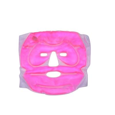 China New Eco-Friendly Reusable Cold Fasial Natural Beauty Silicone Gel Soft Gel Face Pieces Compress Face Mask for sale