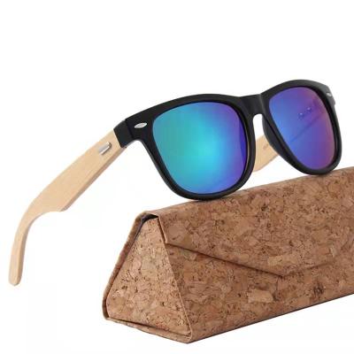 China Personality Wholesale Customized Sunglasses Bamboo Wooden Sun Glasses Retro Handmade Plastic Wooden Mirror Frame UV Custom Made For Women Men for sale