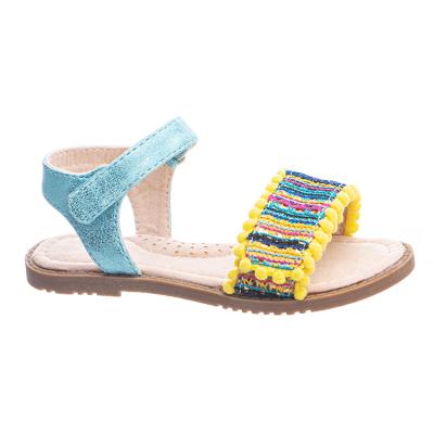 China New Style Holiday Wind Girls Sandals Children's Flat Sandals Custom Wholesale Summer Flats for sale