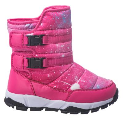 China Breathable Space Design Star Shoe Warm Snow Boots For Kids Winter Children Boots for sale