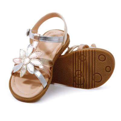 China 2021 hot sale raincoats GOLD and SILVER kids TODDLER fashion design sandals for sale