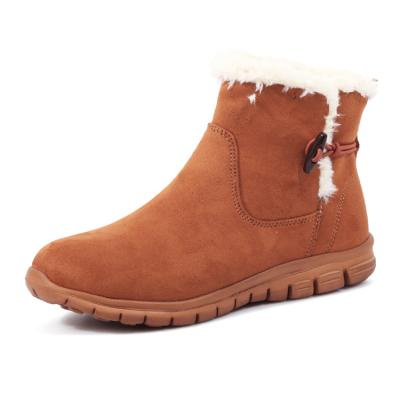 China Ladies Cotton FUR Boots Microfiber Anti-slippery Warm Women Shoes Customized LOGO Winter Snow Boot Customized for sale