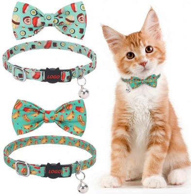 China Factory Pirce Small Personalized Pet Bowtie Personalized Nylon Collar for Cats for sale