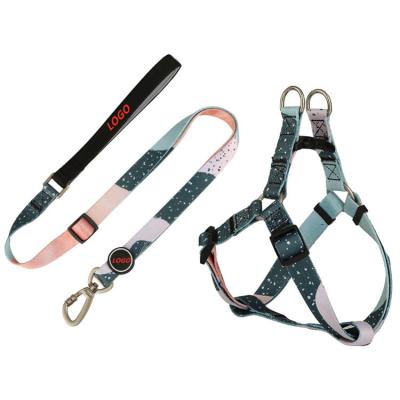 China Custom Lead Leash Polyester Pet Collar Tactical Mascotas Dog Harness For Dog Training for sale