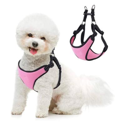 China Custom Reflective OEM Air-Mesh Dog Harness Design No Pull Adjustable Padded Pet Vest Harness for sale