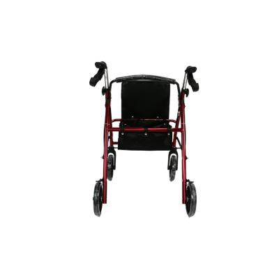 China Lightweight Folding Aluminum Rollator Walker For Elderly for sale