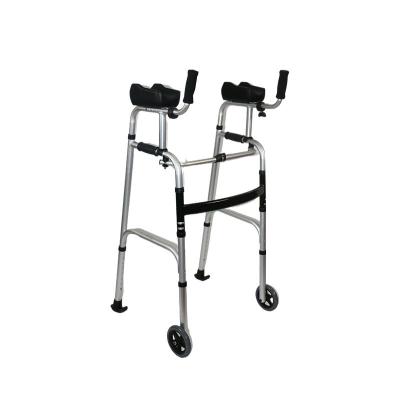 China China High Quality Product Aluminum Height Adjustable Safety Walker Rollator for sale