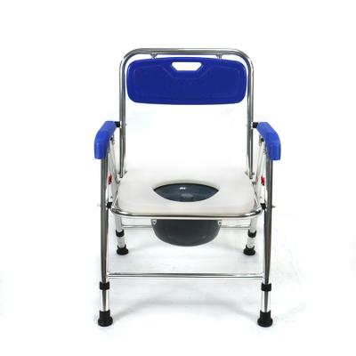 China Medical Equipments Aluminum Potty Chair Bedside Commode Adult Chair For Elderly for sale