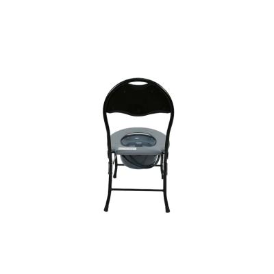 China Economy Steel Hospital Toilet Commode Chair With Bedpan Chrome Steel Commode Chair for sale