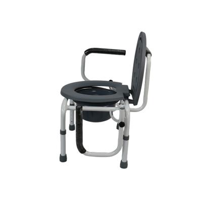 China Steel Potty For Adults Price Mobility Bath Knee Toilet Chair Bedside Commode JN635 Folding Portable Commode Toilet Chair For Elderly for sale