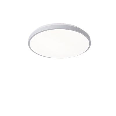 China Surface Mounted Ultra thin LED intelligent eye protection ceiling lamp simple white black 18W 30W 48W wireless dimming indoor light for sale