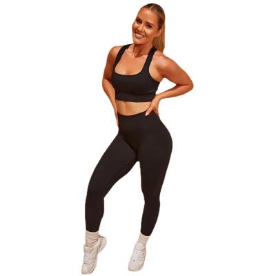 China Breathable Latest Fashion Trend Woman Yoga Pants Suit Yoga Legging Sets Fitness Women Sportswear for sale