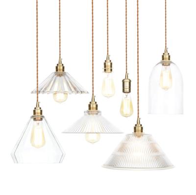 China Modern Industrial Hanging Lighting Glass Pendant Light Vintage Waiting Lamp for sale