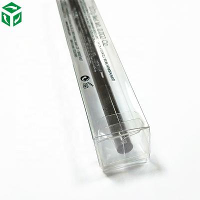 China Recyclable Plastic Clear Eyebrow Pencil Box Packaging With Insert Tray for sale