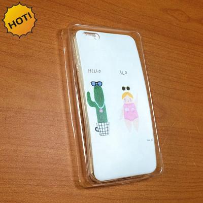 China Recyclable iphone 8 case PET pvc insert plastic tray packaging plastic blister tray for sale