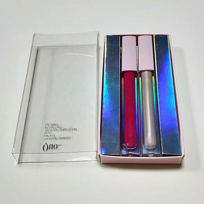 China Recyclable China Lipstick Box Cosmetics Packaging With Paper Base And Plastic Sheath for sale