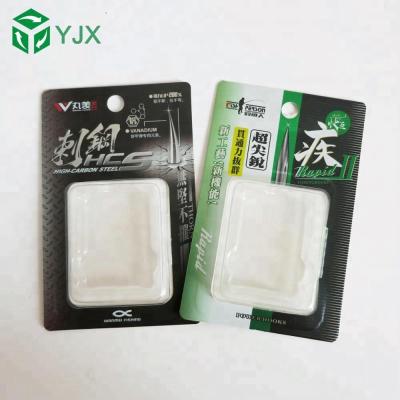 China Disposable custom plastic clamshell + PVC/PP/PET card packaging for hooks/tackle for sale