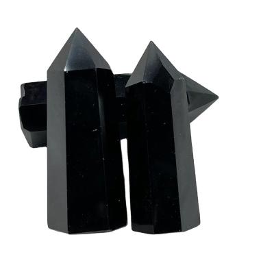 China China Natural High Quality Obsidian Pillar Healing Crystal Crystals For Home Decor for sale