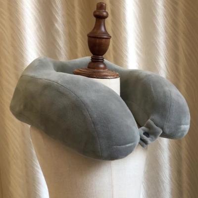 China 2022 Factory Wholesale High Quality Anti-Static Polyester/Cotton Car Material Neck Pillow Travel Neck Pillow for sale