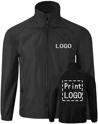 China QUICK DRY Mens Stand Collar Anorak Blank Loose Fabric With Waterproof Zipper Custom Printed Anorak for sale