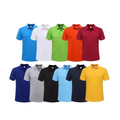 China Custom Anti-Wrinkle Logo Printing Plain Blank Short Sleeve Slim Summer Mens Polo T-Shirts Golf Formal Apparel Business T-shirt for sale