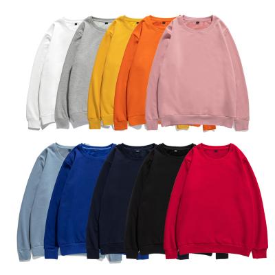 China 100% Oversized Fleece Crewneck Men's Crewneck Sweatshirt Anti-Wrinkle Cotton Fleece Pullover Thick Cotton Fleece Sweatshirt for sale