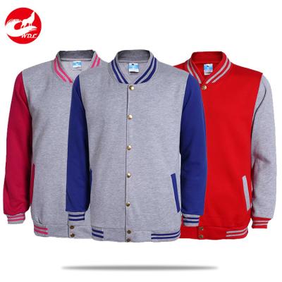 China New Custom Made Mens Premium Classic Snap Button Vintage Baseball Letterman Jacket Reversible for sale