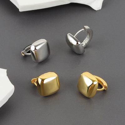 China Fashion Jewelry Lead Free Nickel Free Gold Plated Tiny Hoop Earrings Circle Geometric Square Earrings For Women for sale