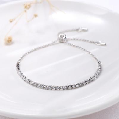 China High Quality Wholesale Price 925 Sterling Silver CZ Tennis Bracelet For Women for sale