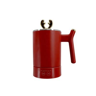 China Factory Wholesale Stainless Steel Viable Mini 400 Ml Keep Warm Electric Heating Mug With Antler Shape for sale